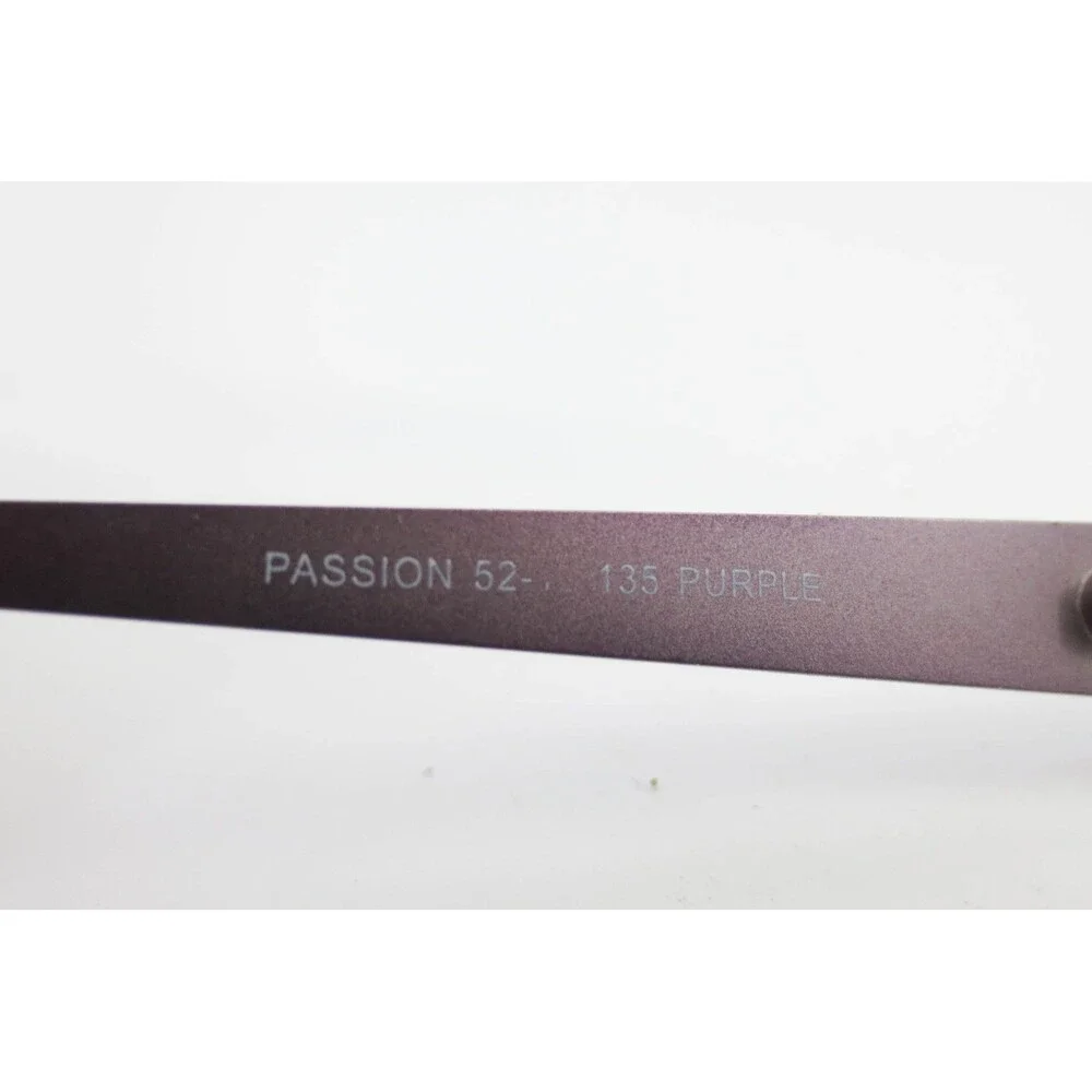 #trending Eyewear Passion 52-17-135 Purple Rectangle Metal Eyeglass Frames